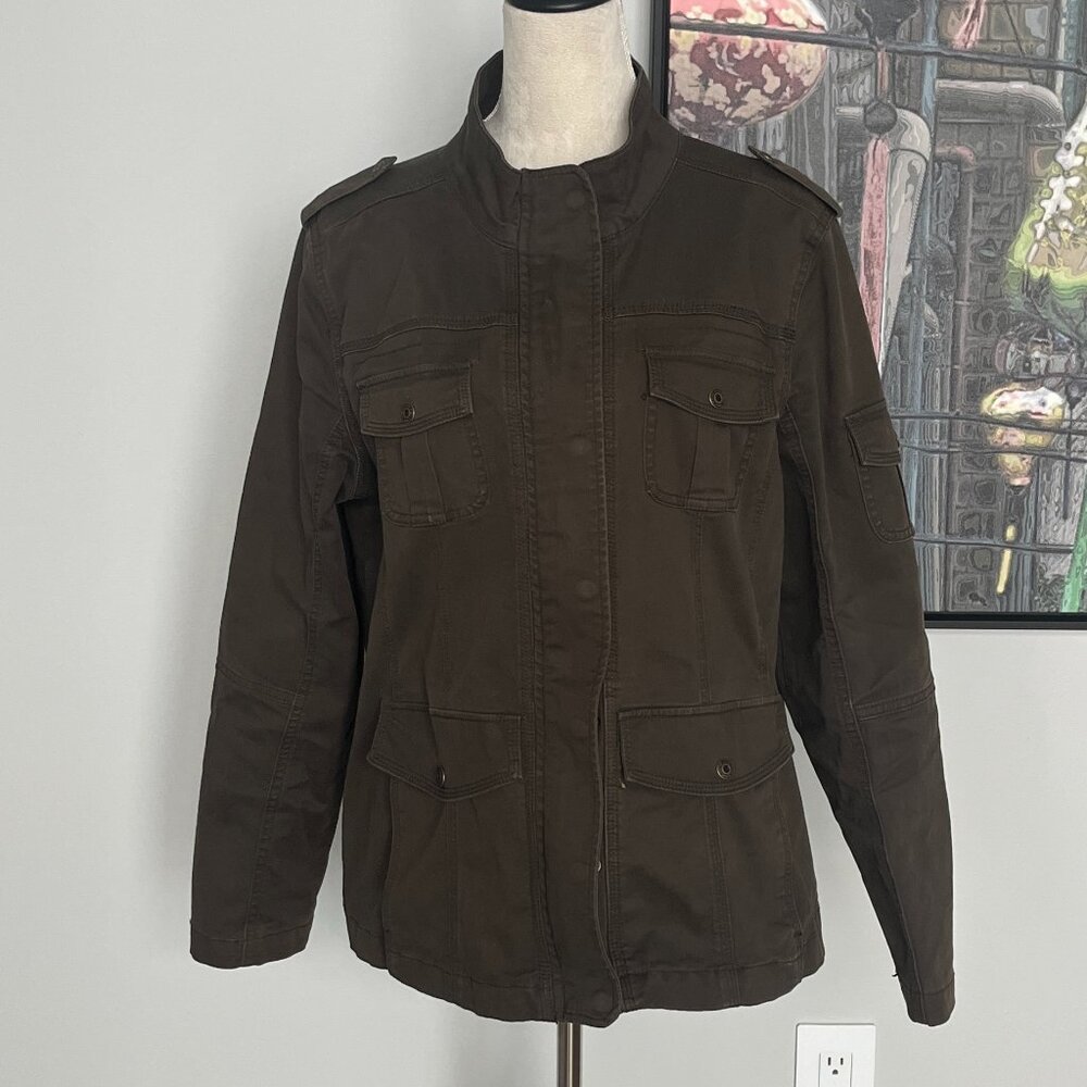 Kensie Olive Green Utility/Military Jacket XL